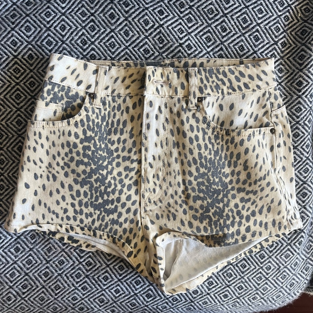 Cheetah Cheeky Jean Shorts